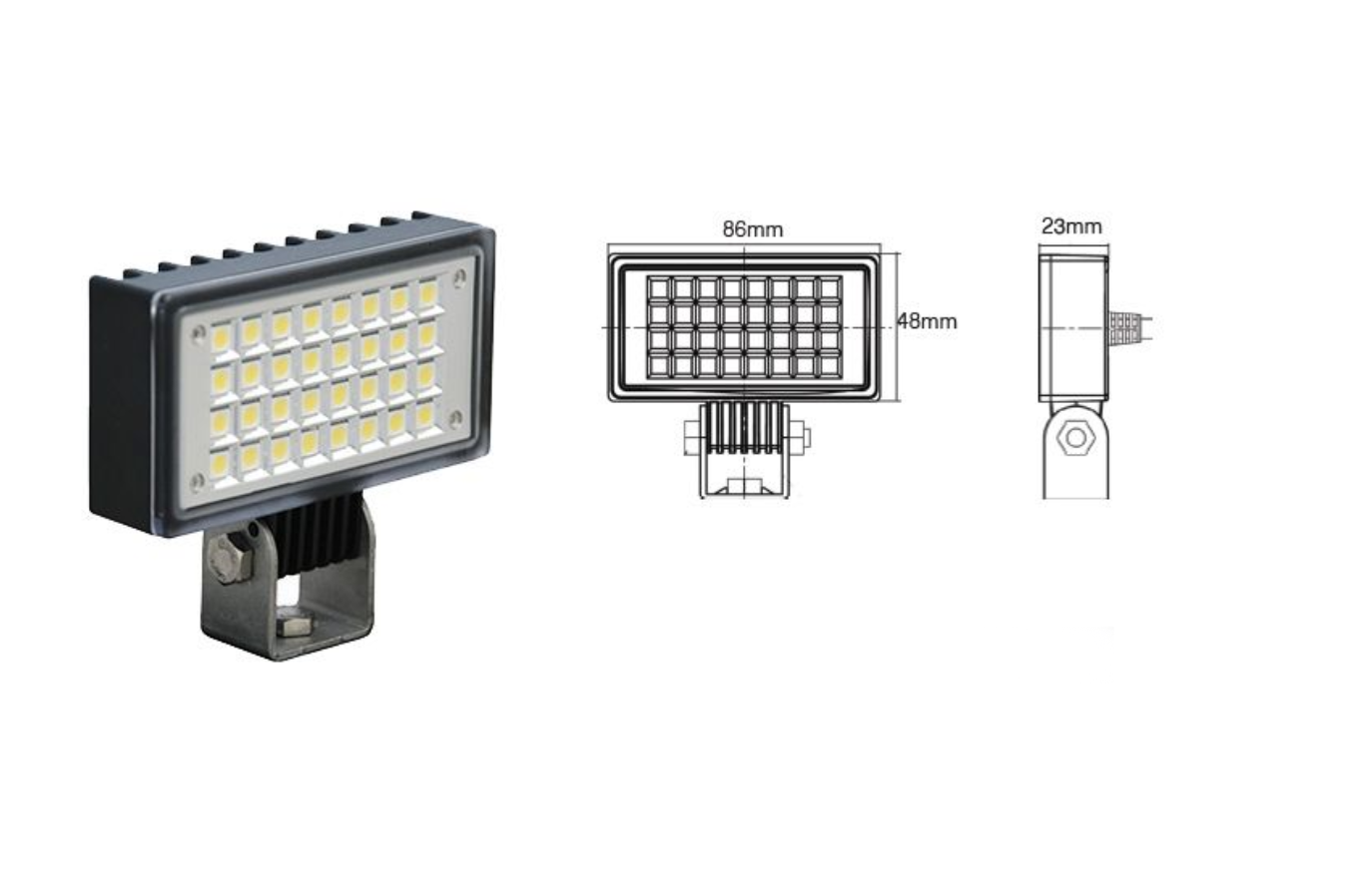 Utility Flood Light 3,4" x 1,9"