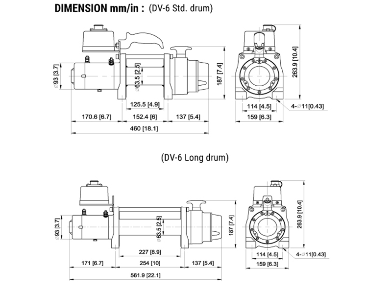 Heckseilwinde DV-6